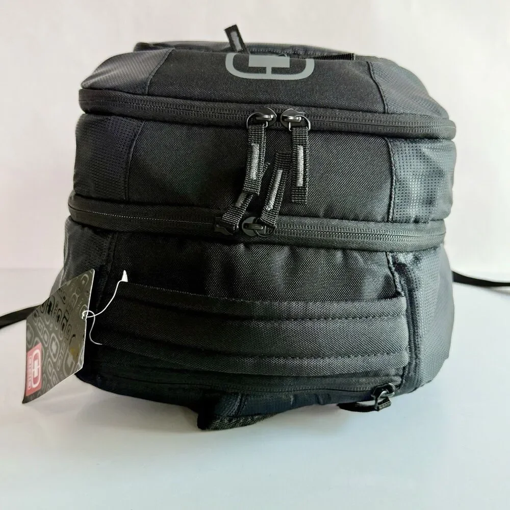 OGIO Logan Padded Backpack Laptop Bag 411092 Black w/INIZIO ENGAGE Logo - NWT